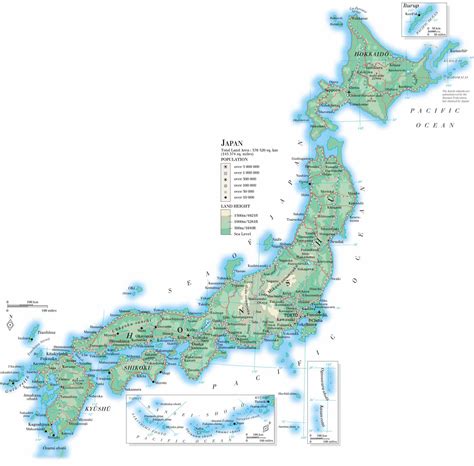 Large Map of Japan 的图像结果