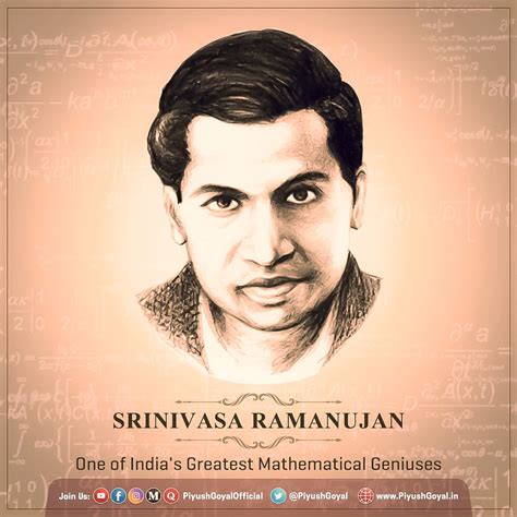 Remembering the renowned indian mathematician, srinivasa ramanujan, on ...