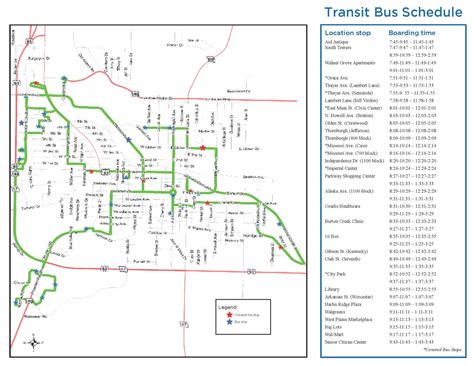Transit Bus Schedule – City of West Plains