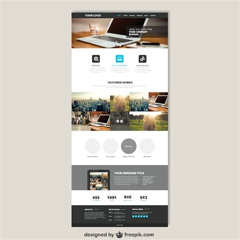Business website template | Premium Vector