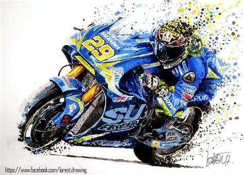 Racing Cafè: Motorcycle Art - Lorent Drawing