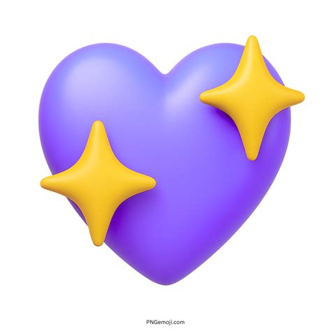 Sparkling Heart Emoji PNG Multicolor 3D ClipArt Collection » PNGemoji