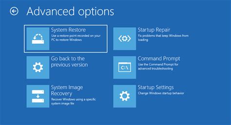 Image result for Windows Recovery Options
