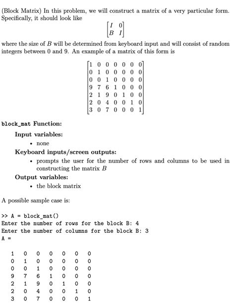 Block Matrix Construction 的图像结果