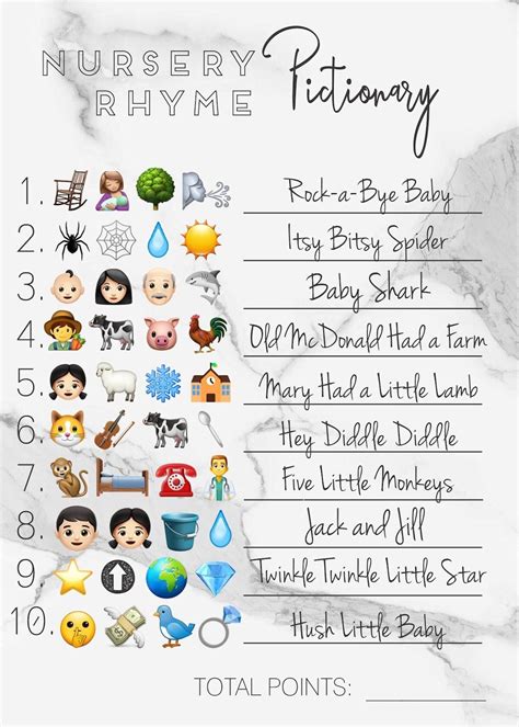 Baby shower emoji pictionary game with answers nursery etsy sweden ...