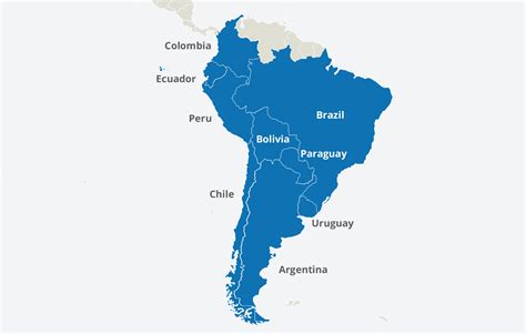 Ecuador Map In South America