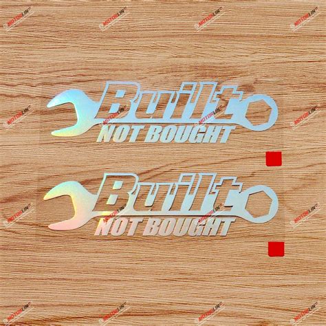 Buy Built Not Bought Decal Sticker Vinyl JDM Euro Drift Racing - 2 Pack ...