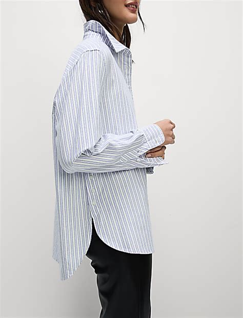 Buy Pure Cotton Striped Collared Shirt at Marks & Spencer