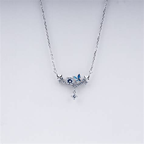 Shimmering Stones Silver Chain | 925 Sterling Silver Jewelry – Vanika ...