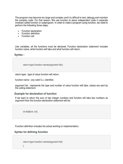 Image result for Function Declaration in C Programming