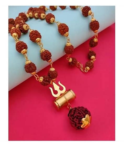 Shiv Trishul Pendant with Rudraksha Chain – Ram Mandir Store