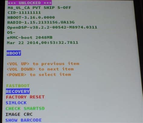 HTC One - How to Boot in HTC Recovery Mode-Dr.Fone