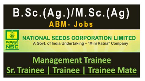 National Seed Corporation Limited (NSCL)-Total Posts – 264 January 2019