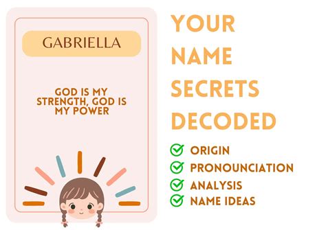 Gabriella - Girl Name Meaning and Pronunciation