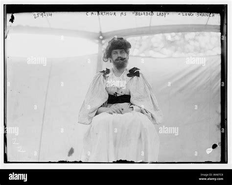 Bearded lady circus Black and White Stock Photos & Images - Alamy