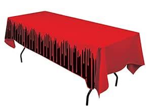 Halloween Skeleton Table Cover Spooky Party Decoration Prop Horror Bone ...