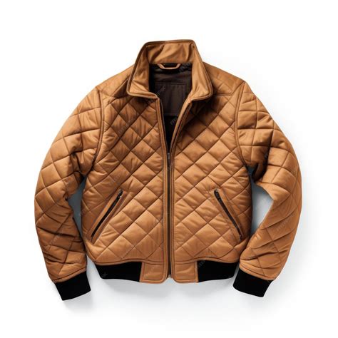 Premium Photo | Quilted jacket style on white