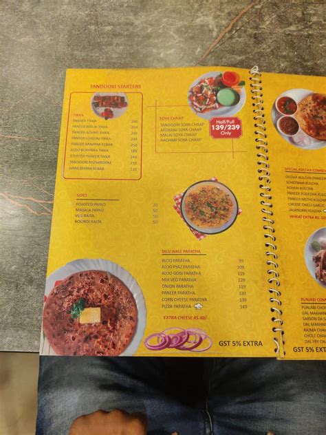Menu at Punjabi Amritsari Kulcha, Pimpri-Chinchwad