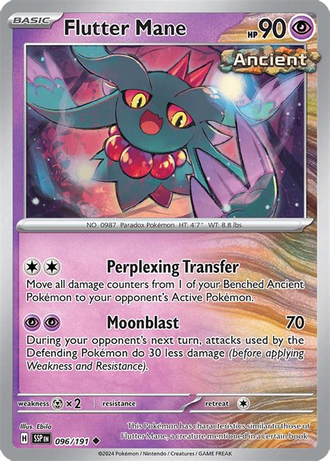 Serebii.net Pokémon Card Database - Surging Sparks - #96 Flutter Mane