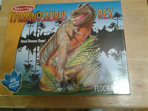 new melissa and doug T Rex Floor Puzzle Actual Dinosaur Shape 2x3 ...