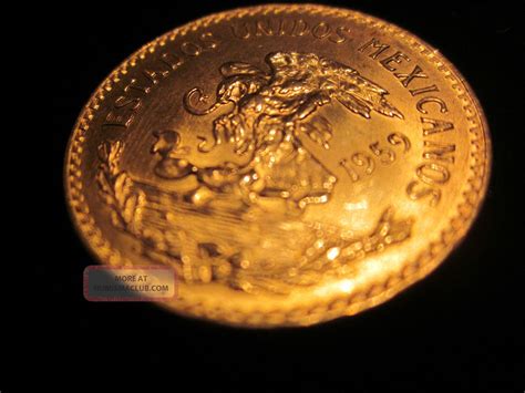 20 Peso Mexican Gold Coin 15 Grams Of. 9999 Pure Gold In Bu Gem