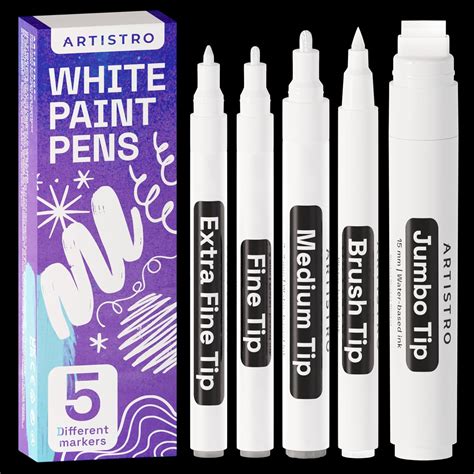White Marker Pen White Enamel Pen Temperature Resistant Touch Up