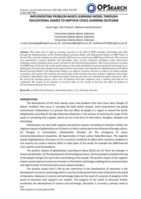 Image result for Problem Based Learning Model