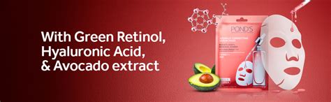 Buy POND'S Wrinkle Correcting Serum Mask With Hyaluronic Acid & Avocado ...