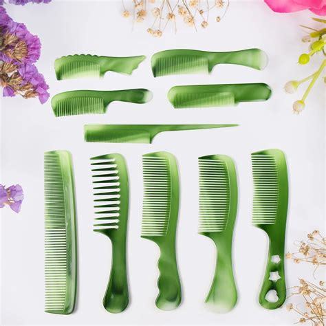10-Piece Hair Comb Set for Men & Women – Assorted Plastic Combs for ...