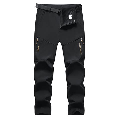 Tuphregyow Hiking and Skiing Men's Winter Pants - Fleece Lined ...
