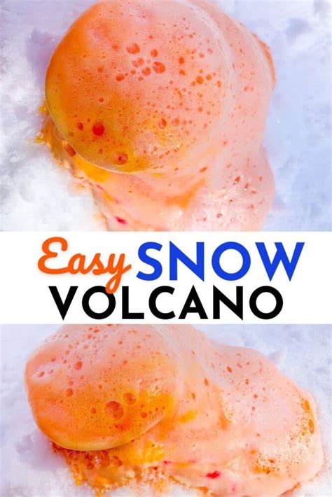 Snow Volcano Science Experiment 的图像结果