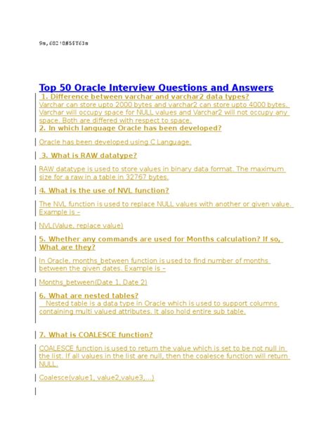 Oracle Loop Interview Questions 的图像结果