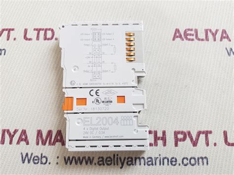 Beckhoff el2004 digital output module – Aeliya Marine Tech