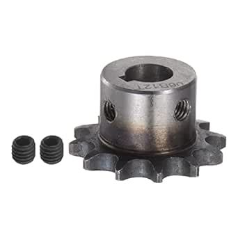 HARFINGTON 06B Roller Chain Sprocket 12T Pitch 3/8" 12mm Bore A3 Carbon ...