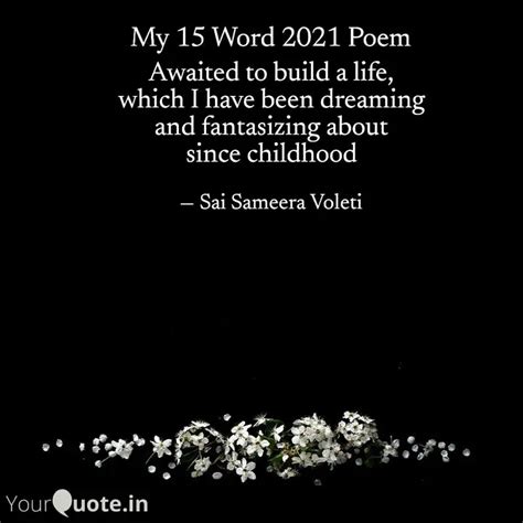 Awaited to build a life, ... | Quotes & Writings by Sai Sameera Voleti ...