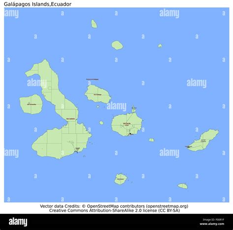 Galapagos islands map vector hi-res stock photography and images - Alamy