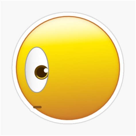 "Side Eye Emoji" Sticker for Sale by lunaria-valley | Redbubble
