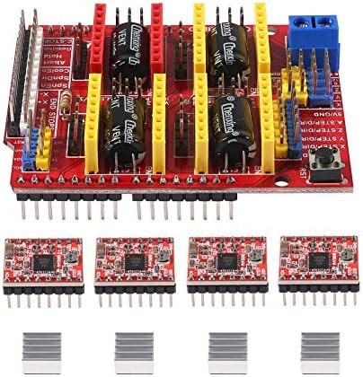 ACEIRMC 3D Printer CNC Shield V3 Engraver Expansion Board with 4X A4988 ...