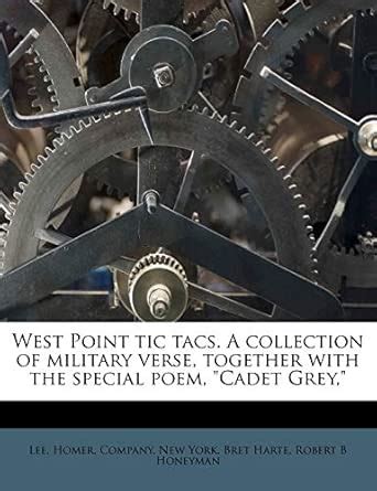Buy West Point Tic Tacs. a Collection of Military Verse, Together with ...