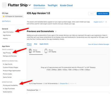 Image result for iOS File for App Center Flutter