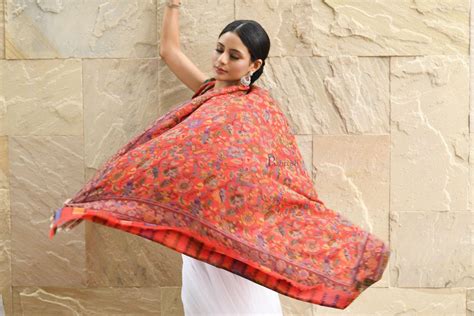 Pashtush Womens 100% Pure Wool With Woolmark Certificate Shawl, Antiqu ...