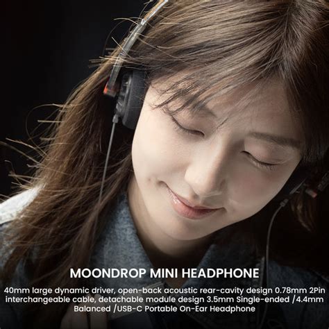 MOONDROP - On-ear Headphone | 40mm driver, modular design | Concept Kart