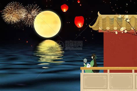 中秋节赏月图片素材-正版创意图片401595119-摄图网