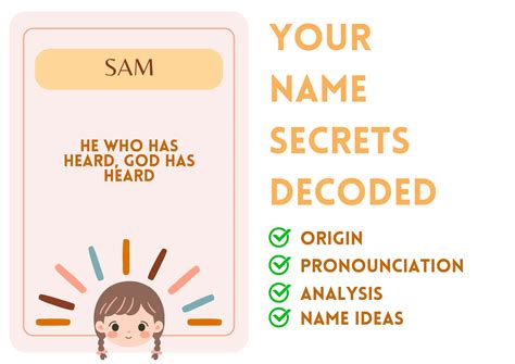 Sam - Hebrew Girl Name Meaning and Pronunciation