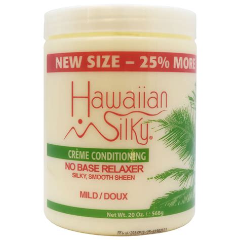 Hawaiian Silky Creme Hair Conditioning No Base Relaxer Mild 20 Oz ...
