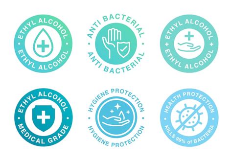 Alcoholfree sanitizer label Vectors - Download Free High-Quality ...