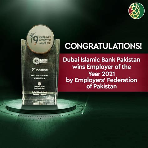 Dubai Islamic Bank Pakistan on LinkedIn: #dubaiislamicbankpakistan #employeroftheyear2021 #employers