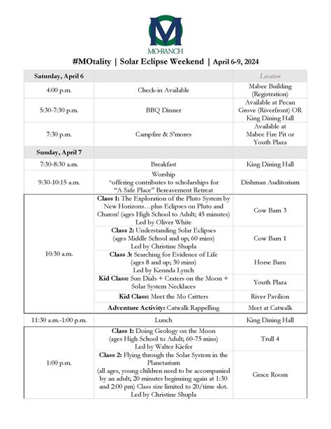 Motality • Presbyterian Mo-Ranch Assembly