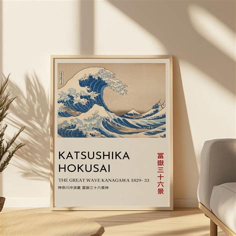 The Great Wave Hokusai Poster, Japanese Wall Art, Hokusai Print, Japan ...