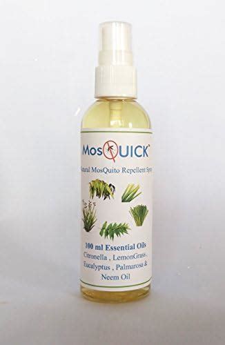 MosQuick Natural Mosquito Repellent Spray Citronella, Lemongrass ...